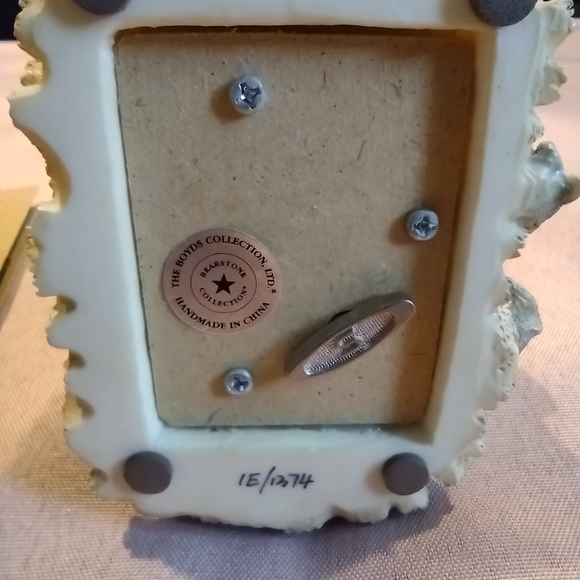 Boyds Bear Musical Bassinet Figurine - Picture 5 of 6